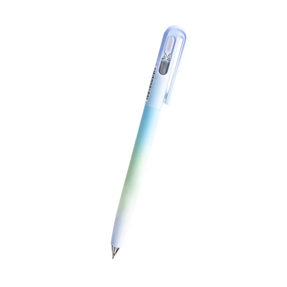 Gradient Color Drifting Bottle 0.5mm Neutral Retractable Pen, Rotating Ballpoint Smooth Writing Black Ink Pen, Fast Drying Office Stationery, Style E (Multicolor, 15*1)