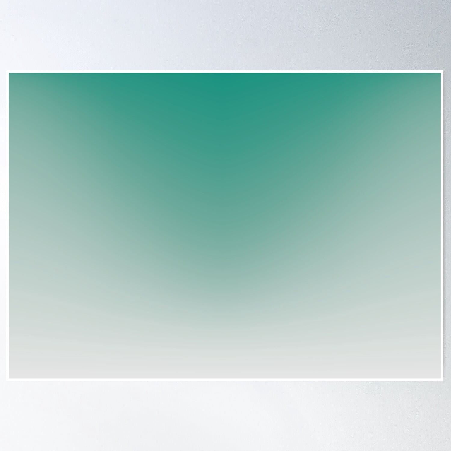 Gradient Color Fading Design Green, Grey Poster Wall Art, Modern Wall ...