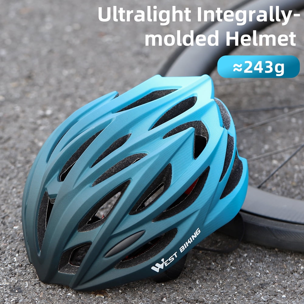 Gradient Color Helmet Gradient Color Breathable Cycle Helmet Integrated Safety Cap for Bike Cycling