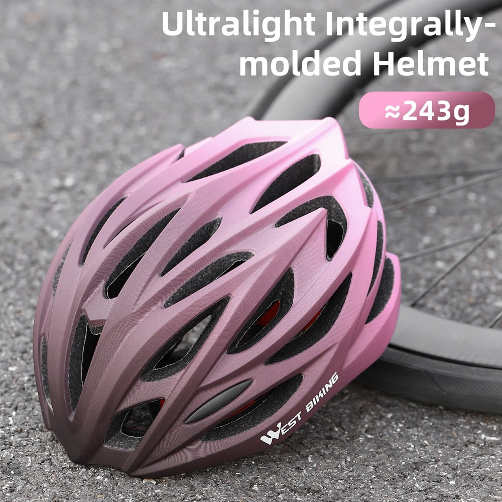 Gradient Color Helmet Gradient Color Breathable Cycle Helmet Integrated Safety Cap for Bike Cycling