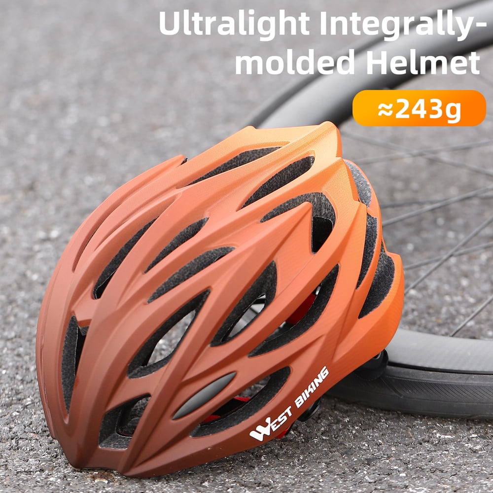Gradient Color Helmet Gradient Color Breathable Cycle Helmet Integrated Safety Cap for Bike Cycling