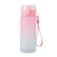 thumbnail image 1 of Gradient Color Large Capacity Portable Plastic Water Cup Students Straight Drinking Cup Men and Women Sports Cup(Pink), 1 of 6