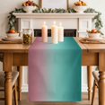 thumbnail image 1 of Gradient Color Ombre Table Runner 70 Inches Long,Kitchen Dining Tablerunners Turquoise Pink Linen Table Runners Dresser Scarves for Home Dinner Wedding Holiday Party Decor, 1 of 9