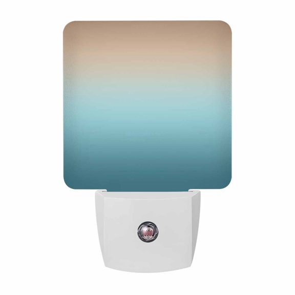 Gradient Color Plug-in LED Night Lights Ombre Grey Blue-Green Auto Dusk-to-Dawn Sensor for Bedroom, Bathroom, Kitchen, Nursery, Hallway, Stairs, Wall Home Decor