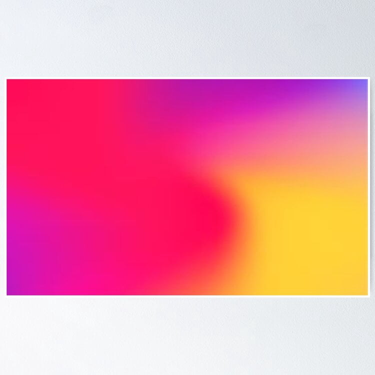 Walmart Color Gradient Gradient Color Poster- Unframed Poster | Wall Art | Perfect For Home ...
