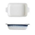 thumbnail image 1 of Gradient Color Rectangular Ceramic Baking Pan Double Handles Household Tableware Roasting Baked Rice, 1 of 8