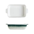 thumbnail image 1 of Gradient Color Rectangular Ceramic Baking Pan Double Handles Household Tableware Roasting Baked Rice, 1 of 8