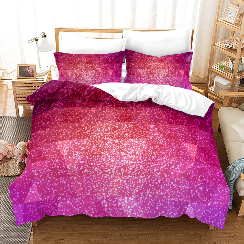 Gradient Color Scheme 3D Digital Printed 3D Duvet Cover Set Aesthetic