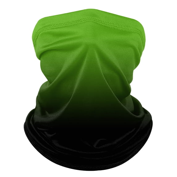 Gradient Color Summer Neck Gaiter for Unisex Sun Protection Cooling Thin Face Mask Neck Scarf Sunscreen Breathable Bandana for Cycling Fishing 1 PC Army Green One Size