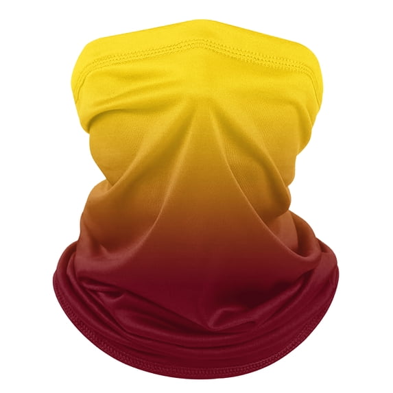 Gradient Color Summer Neck Gaiter for Unisex Sun Protection Cooling Thin Face Mask Neck Scarf Sunscreen Breathable Bandana for Cycling Fishing 1 PC Gold One Size