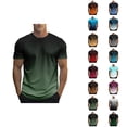 thumbnail image 1 of Gradient Color T Shirts for Men 2026 Summer Casual Short Sleeve Crewneck Tee Shirt Streetwear, 1 of 6