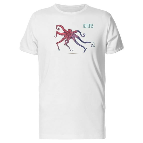 Gradient Colored Octopus T-Shirt Men -Image by Shutterstock, Male Small