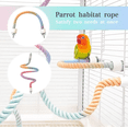 thumbnail image 1 of Gradient Colorful Bird Rope Perch Stand,Bird Cage Climbing Rope Toys Accessories,Bendable Climbing,Parakeet Lovebirds Cockatiels Budgies Play, 1 of 8