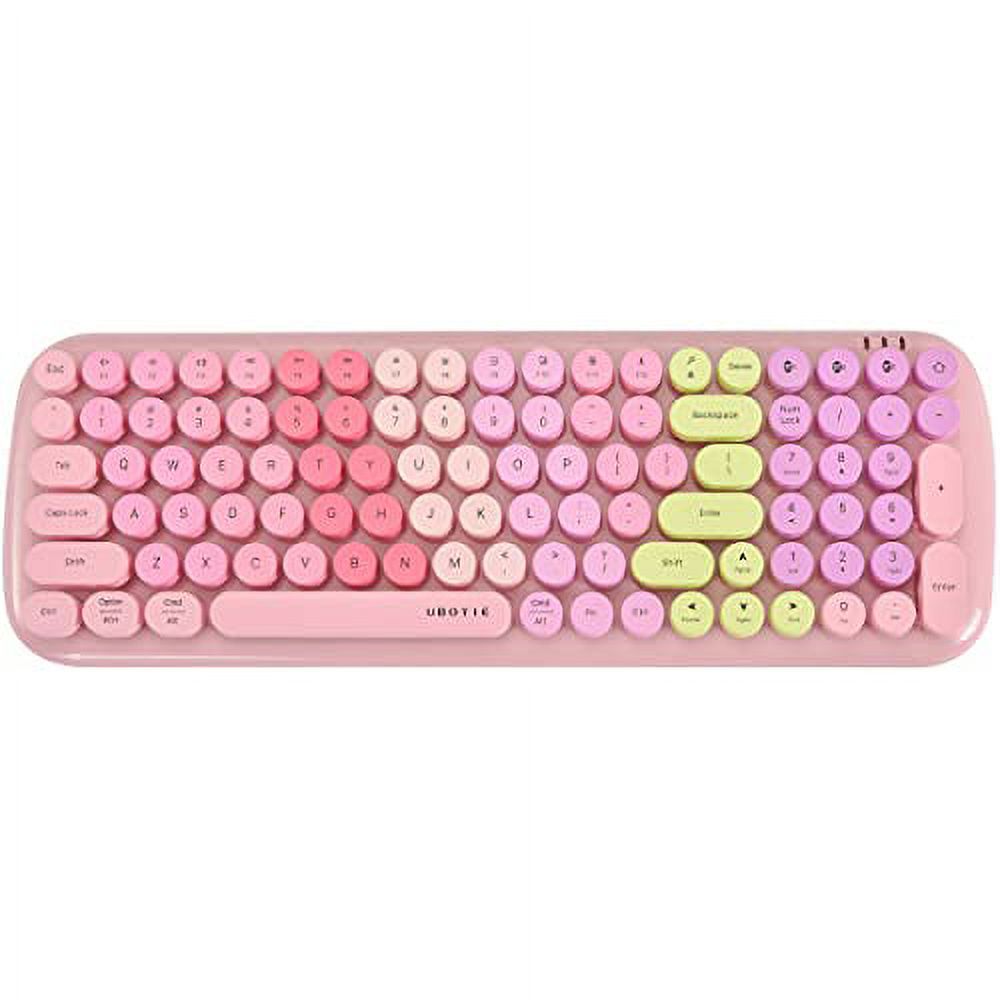 Gradient Colorful Bluetooth Wireless Keyboards, MoMoOne 100keys Rainbow