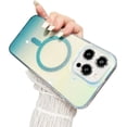 thumbnail image 1 of Gradient Colorful Clear  [Compatible with MagSafe Wireless Charging] TPU Case Compatible with iPhone Case (Blue-Green,iPhone 11), 1 of 8