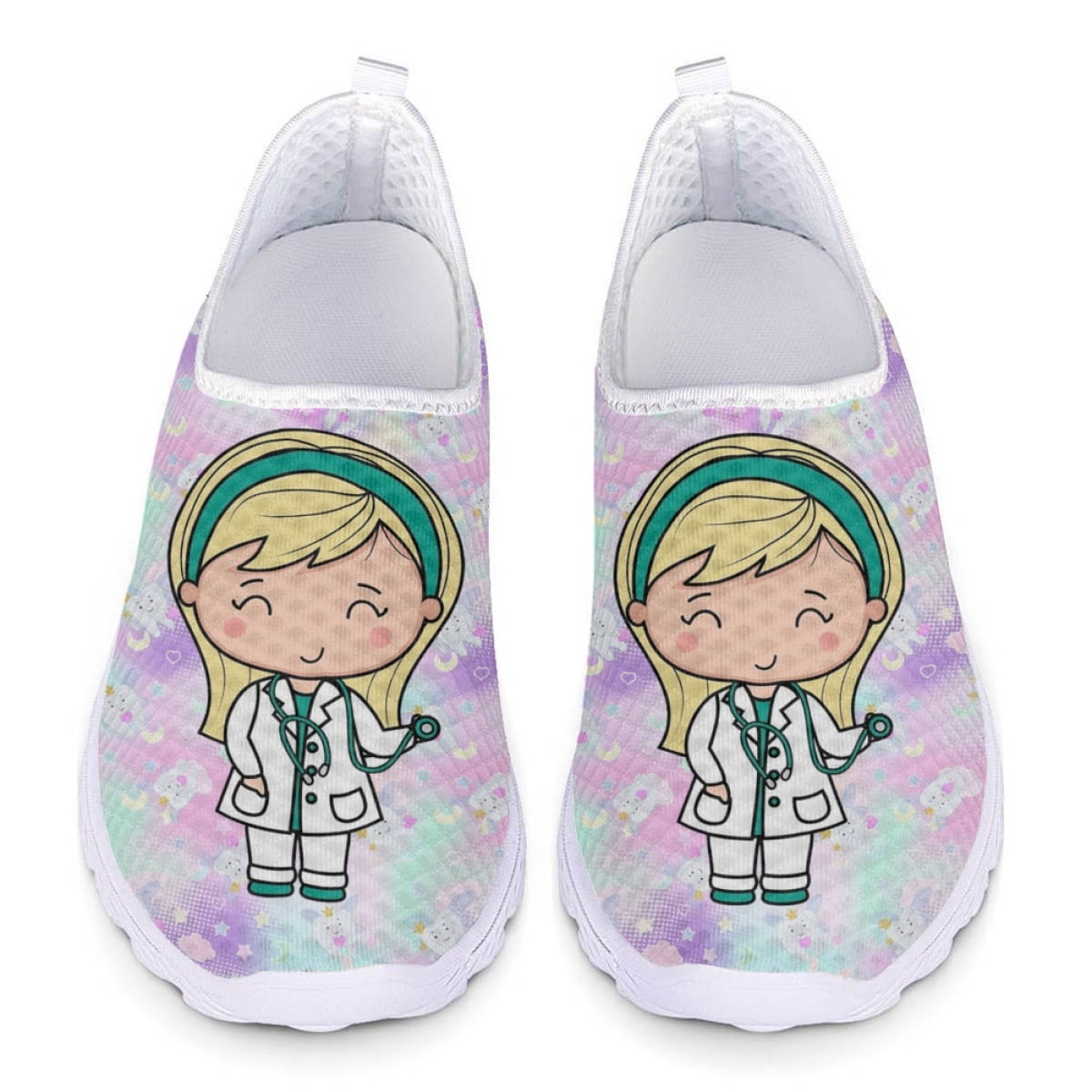 Gradient Dentist Comfortable Sneakers Breathable Women's Footwear