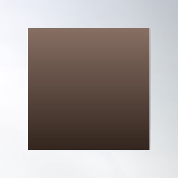 Gradient Evening Brown Dark Sunset Print Poster Wall Art, Modern Wall Decor For Living Room Bedroom, 30x30 UNFRAMED