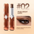 thumbnail image 1 of Gradient Eyeshadow Stick, 3-Color Eyeshadow Pen 2-in-1 Eyeshadow and Highlighter Waterproof Long-Lasting Makeup for Women, Ergonomic Curved Nib One-Stroke Gradient Eye Shadow for Beginners, Travel, 1 of 1
