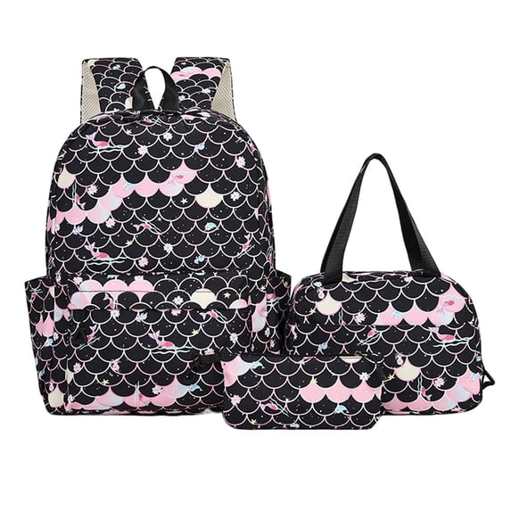 Gradient Fashion Backpack for Students: Lunch Pencil And Backpack Combo for Middle And High School