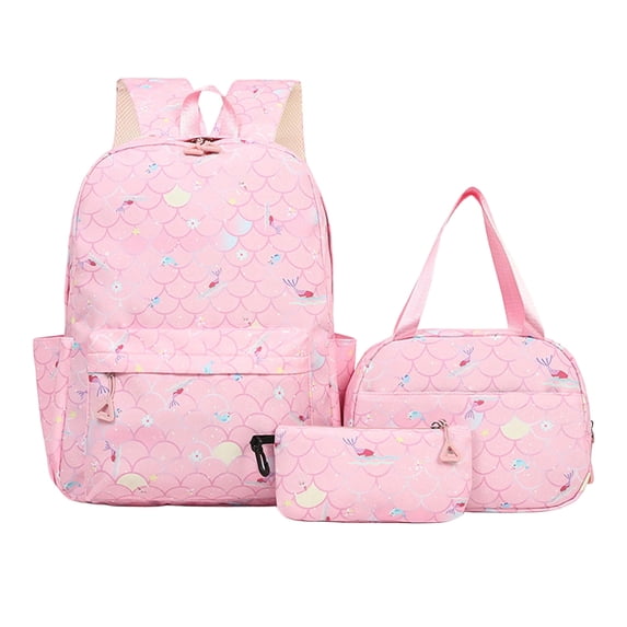 Gradient Fashion Backpack for Students: Lunch Pencil And Backpack Combo for Middle And High School