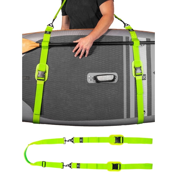 Gradient Fitness Kayak/Paddle Board/Surfboard Shoulder Strap | Hands-Free SUP Carrying Strap For All Size Boards