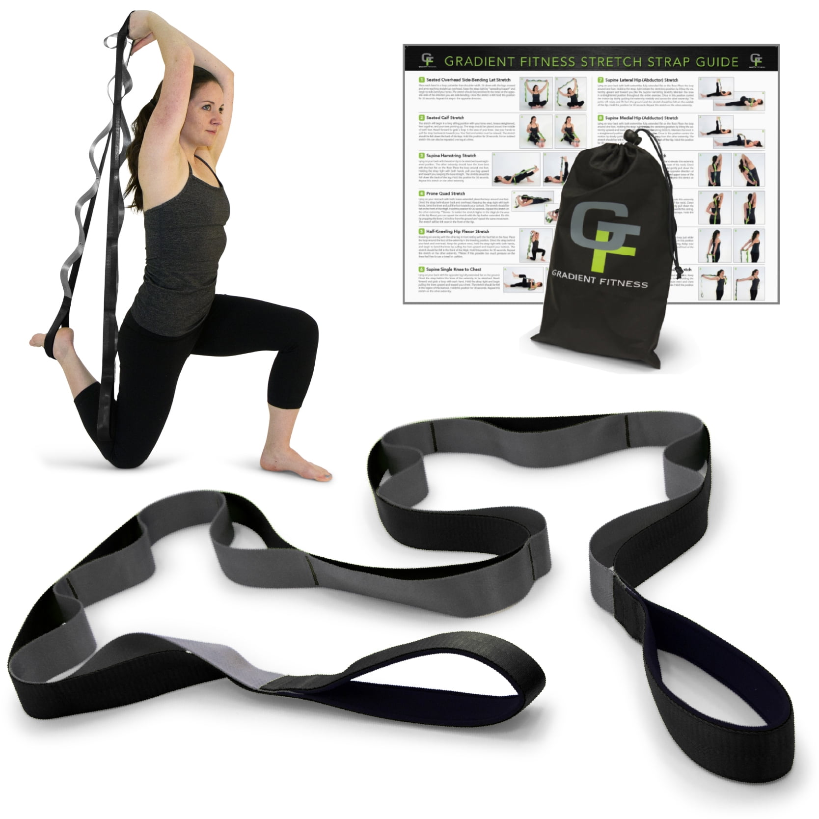 ProsourceFit Multi-Loop Stretching Strap - Green