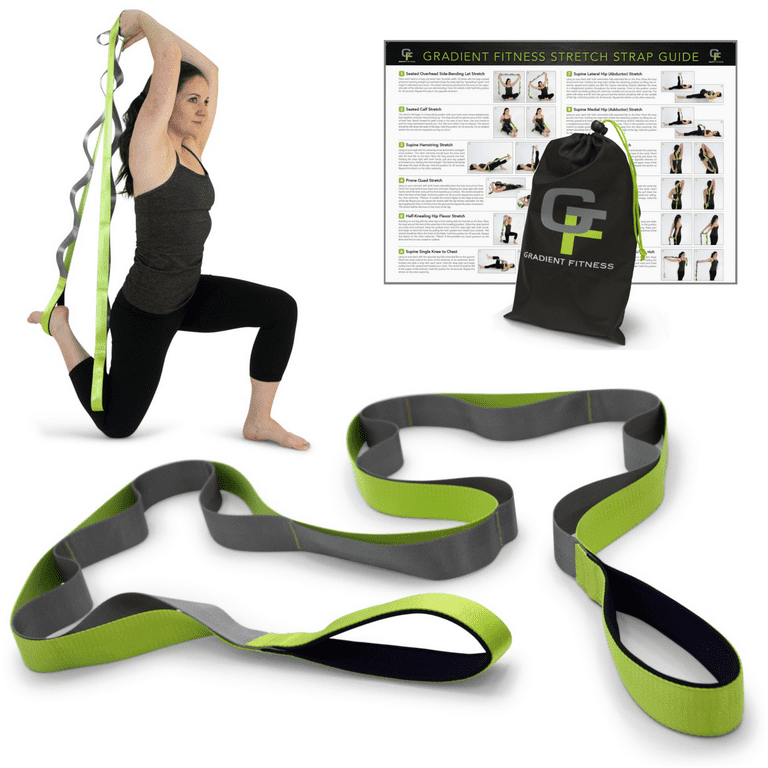 Gradient Fitness Stretching Strap, 12 Multi-Loop, W x 8' L