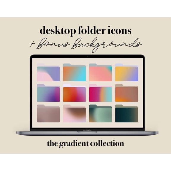Gradient Folder Icons For Mac The Gradient Collection Aesthetic Icons Desktop Icons And Computer Background For Mac