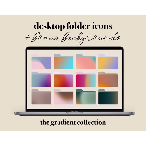 Gradient Folder Icons For Mac The Gradient Collection Icons Desktop Icons And Computer Background For Mac