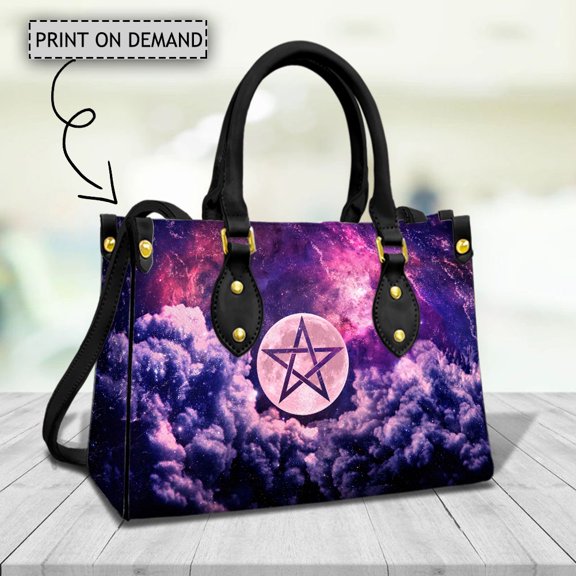 Gradient Galaxy Blessing Handbag for Women Ladies Magic Tote Bags Witchcraft Bless Wallet Strap Clutch sac a main femme
