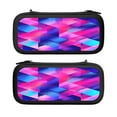 thumbnail image 1 of Gradient Geometric Abstract, Carrying Case For Nintendo Switch & OLED Version, Eva Pouch Case for Console & Accessories with 10 Game Card Slot & Wristband, Black, 1 of 6