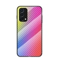 thumbnail image 1 of Gradient Glass Fiber Cases for OnePlus Nord N200 5G 2021, Allytech Lightweight Shockproof Hard Tempered Glass Back Cover + Soft Silicone Edge Protective Case for OnePlus Nord N200(6.49"), Colorful, 1 of 8
