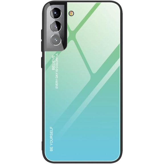 Gradient Glass Soft Edge Phone Case, Multi-Color Available, Drop-Proof and Wear-Resistant for Samsung Galaxy S24 S23 S22 S21 S20 Ultra Plus Note20 Phone Case (A6,S24)
