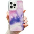 thumbnail image 1 of Gradient Glitter Aesthetic TPU Case Compatible with iPhone Case (Gradient Purple,iPhone 15), 1 of 7