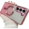 thumbnail image 1 of Gradient Glitter  [Compatible with MagSafe Wireless Charging] TPU Case Compatible with Samsung Galaxy Case (Galaxy S20,Pink), 1 of 7