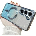 thumbnail image 1 of Gradient Glitter  [Compatible with MagSafe Wireless Charging] TPU Case Compatible with Samsung Galaxy Case (Galaxy S21 Ultra,Blue), 1 of 7