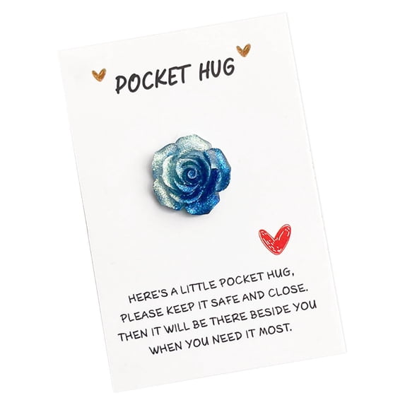 Gradient Glitter Rose Pocket Card Unique Romantic Gift Handmade Heartfelt Design for Valentine's Day Anniversary or Friendship Special Occasions Personalized Message