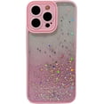 thumbnail image 1 of Gradient Glitter fine Hole All-Inclusive Phone case, Full Star Design, Fresh and Simple, Drop-Proof, for iPhone 15 14 13 12 11 Pro Max Mini XS XR 7 8 Phone Case (Pink,iPhone 7/8), 1 of 8