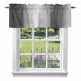 thumbnail image 1 of Gradient Gray Black Valance Curtain Modern Abstract Minimalist Grey Ocean Beach Window Valances Rod Pocket Short Curtains Window Treatments for Kitchen Bedroom Bathroom Laundry 60" x 14", 1 of 9