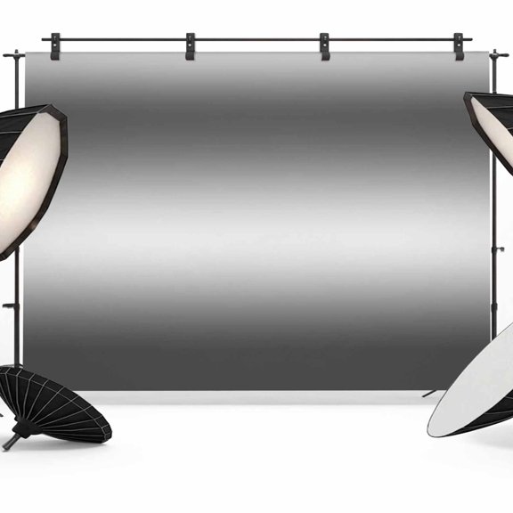 Gradient Gray Photography Backdrop 7x5FT, Modern Minimalist Black Gray Ocean Beach Photo Backdrops, Background for Photography Studio Photo Studio Background, Back Drop for Photoshoot
