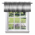 thumbnail image 1 of Gradient Gray Valance Curtain Modern Minimalist Black Gray Ocean Beach Window Valances Rod Pocket Short Curtains Window Treatments for Kitchen Bedroom Bathroom Laundry 60" x 18", 1 of 9
