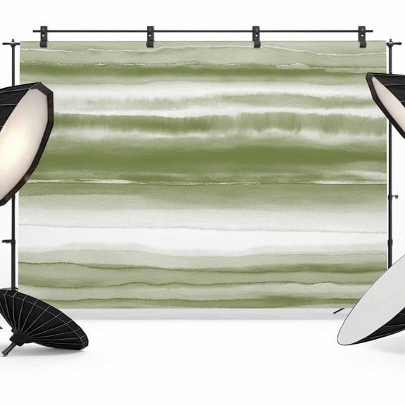 Gradient Green Photography Backdrop 7x5FT, Watercolor Abstract Gradient Green Water Ripples Photo Backdrops, Background for Photography Studio Photo Studio Background, Back Drop for Photoshoot