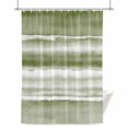 thumbnail image 1 of Gradient Green Shower Curtain, Watercolor Abstract Gradient Light Green Water Ripples Waterproof Shower Curtain Set with 12 Hooks Lightweight Bath Curtains Fabric Bathroom Decor 36x72 Inches, 1 of 9
