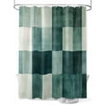 thumbnail image 1 of Gradient Green Square Shower Curtain, Modern Watercolor Art Waterproof Shower Curtain Set with 12 Hooks Lightweight Washable Fabric Shower Curtains for Bathroom 72x72 Inches, 1 of 6
