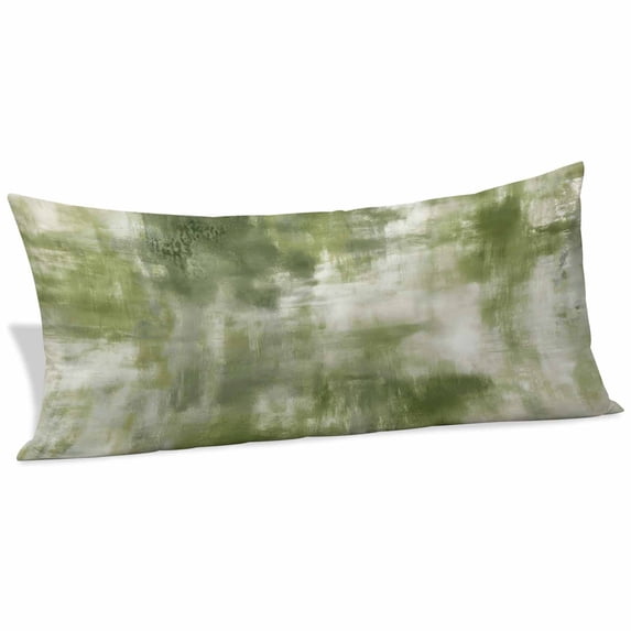 Gradient Green White Body Pillow Cover Abstract Vintage Sage Green ...