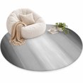 Gradient Grey Area Rug 5', Modern Abstract Grey White Ombre Soft Mat ...