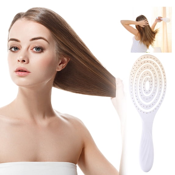 Gradient Hollow Comb Hair Brush - Stylish Lightweight Durable Styling Tool for All Hair Types - Detangling & Smoothing