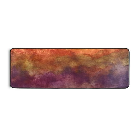 Gradient Ink Art Paint Runner Rug for Hallways Kitchen Non Slip 2'x 6' Washable Hall Carpet for Bedroom Entryway Laundry Room