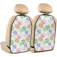 thumbnail image 1 of Gradient Jellyfish Mats Back Seat Protectors, Car Seat Protector Vehicle Organizers Waterproof Cover Back Seat Cover for Kids with 3 Storage Pockets 2 Pack, 1 of 5