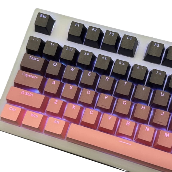 Gradient Keycaps OEM Height Backlit PBT Keycap For Mechanical Gaming Keyboard Switches Keycap Set 130PCS